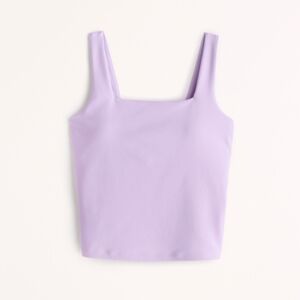 Abercrombie & Fitch Lilac Square-Neck Tank